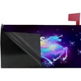 thumbnail image 3 of Coolnut Mailbox Covers, Magnetic Standard Size Butterfly and Galloping Iridescent Unicorn Seasonal Mail Wraps for Home Outdoor Decor, 20.7"x18.03", 3 of 5
