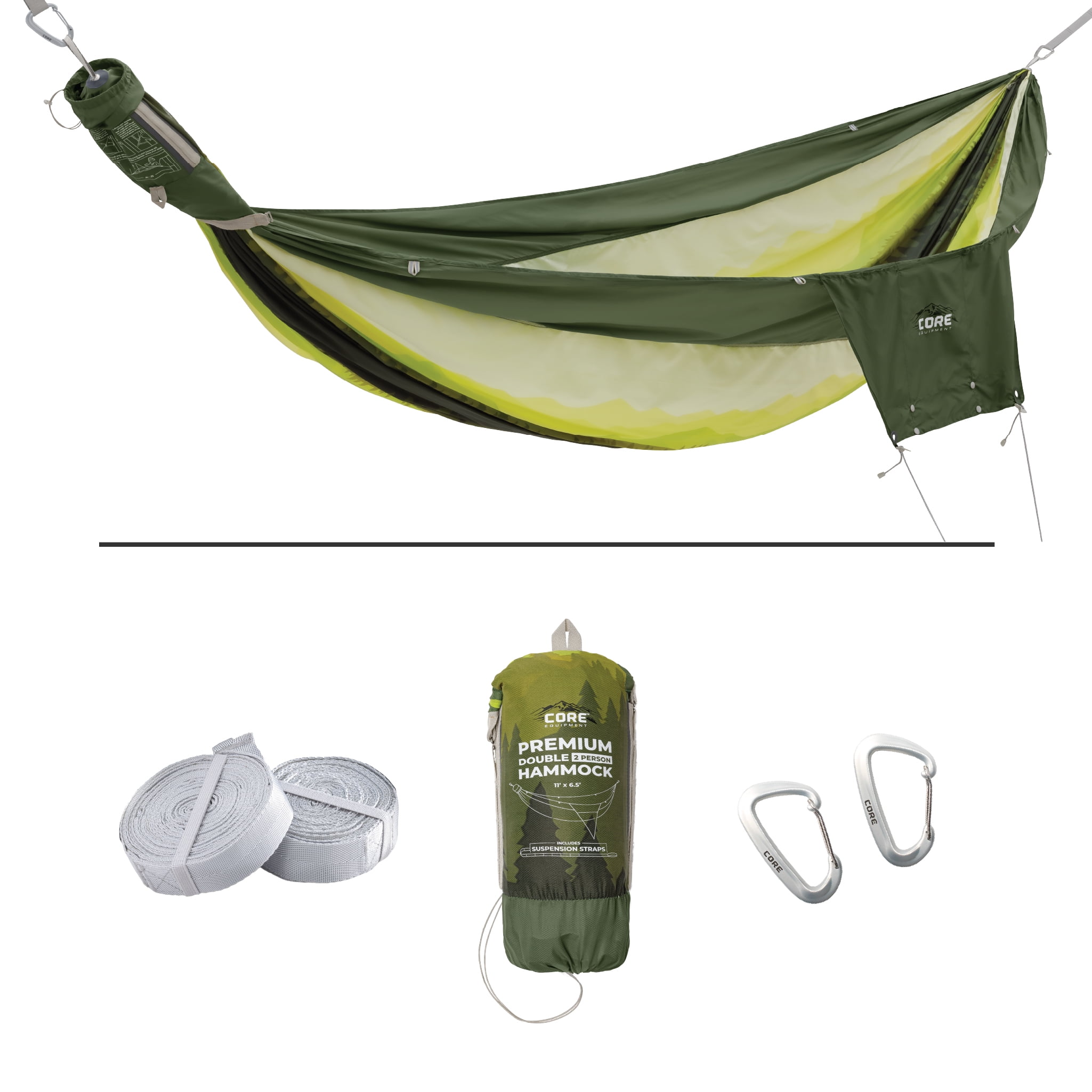 CORE Premium Double Hammock - Evergreen Vista
