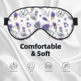 thumbnail image 3 of Naloa Lavender Bicycle Print Sleep Mask for Sleeper, Light Blocking Sleeping Eye Mask for Women Men, Eye Shade with Adjustable Strap for Travel, Nap,Meditation, 3 of 7