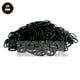 thumbnail image 1 of Paquete 500 Ligas Elásticas Gomas Para Cabello Niña Negras, 1 of 4