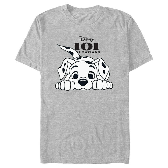 Men's One Hundred and One Dalmatians Big Puppy Logo Graphic Tee Athletic Heather Small