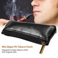 thumbnail image 2 of Mini caja portátil de la pipa de fumar tabaco de la PU con la bolsa de la cremallera y el bolso del tenedor, 2 of 10
