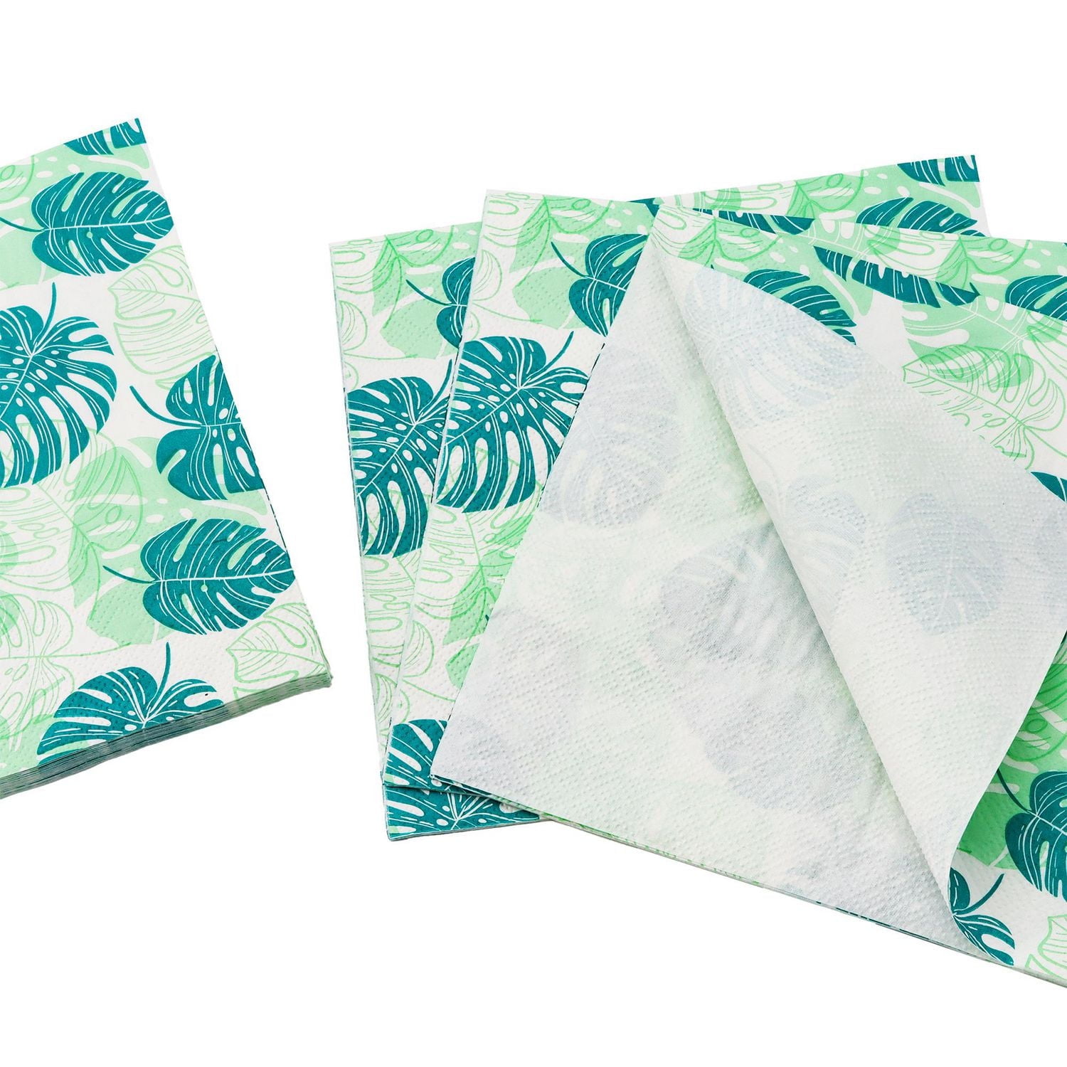 WAY TO CELEBRATE! SUMMER PARTY LUNCH NAPKINS – LEAF DESIGN, 6.5IN, 18CT