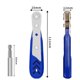 thumbnail image 3 of Juego de llaves de trinquete con llave de doble punta, par ajustable para coche (azul, 14 unidades), 3 of 7