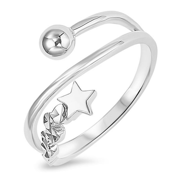 Sterling Silver 925 Star Ring