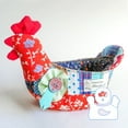 thumbnail image 6 of Moocorvic Chicken Bowl Cozy Pattern Template,Easter Chicken Basket Template,Cookie Basket Bowl Quilting Template,Creative Quilting Rulers Set for Eggs, 6 of 8