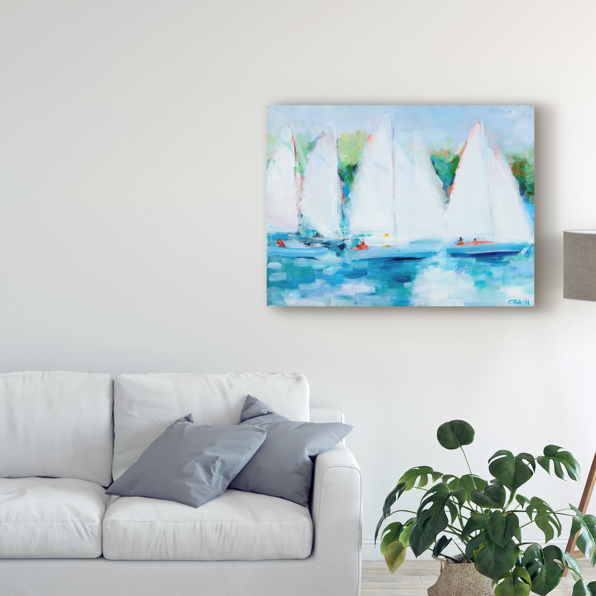 Trademark Fine Art 'Youth Regatta' Canvas Art by Curt Crain