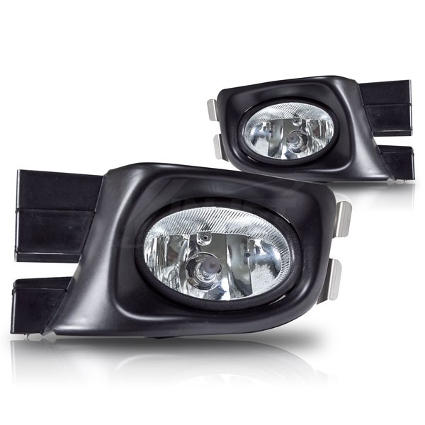 For 2003-2005 Honda Accord 4DR Clear Lens Chrome Housing Replacement