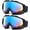 02.shiny Black Frame/Multicolored Lens × 2, variant on Adult Dirt Bike Goggles, 2-Pack ATV Motorcycle Goggles for Men & Women, Wide Vision Riding Off-Road Goggles