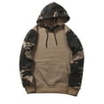 thumbnail image 5 of Curuila Mens Hoodies Camouflage Print Long Sleeve Pullover With Pocket Fashion Sport Warm Autumn Winter Sweatshirt Beige Size L, 5 of 5