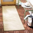 thumbnail image 3 of Safavieh Courtyard Brian Geometric Indoor/Outdoor Runner Rug, Beige/Sweet Pea, 2'3" x 6'7", 3 of 9