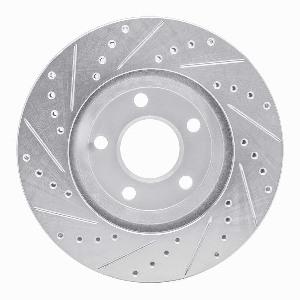 Dynamic Friction Company 631-47032R DFC Brake Rotor - Drilled And Slotted - Silver