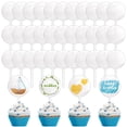 thumbnail image 2 of putnchl Blank Acrylic Cupcake Top DIY Round Cupcake Pick Cupcake Top Sticks For Decorating, Birthday, Christmas Decorations For Your Ambience, 2 of 5