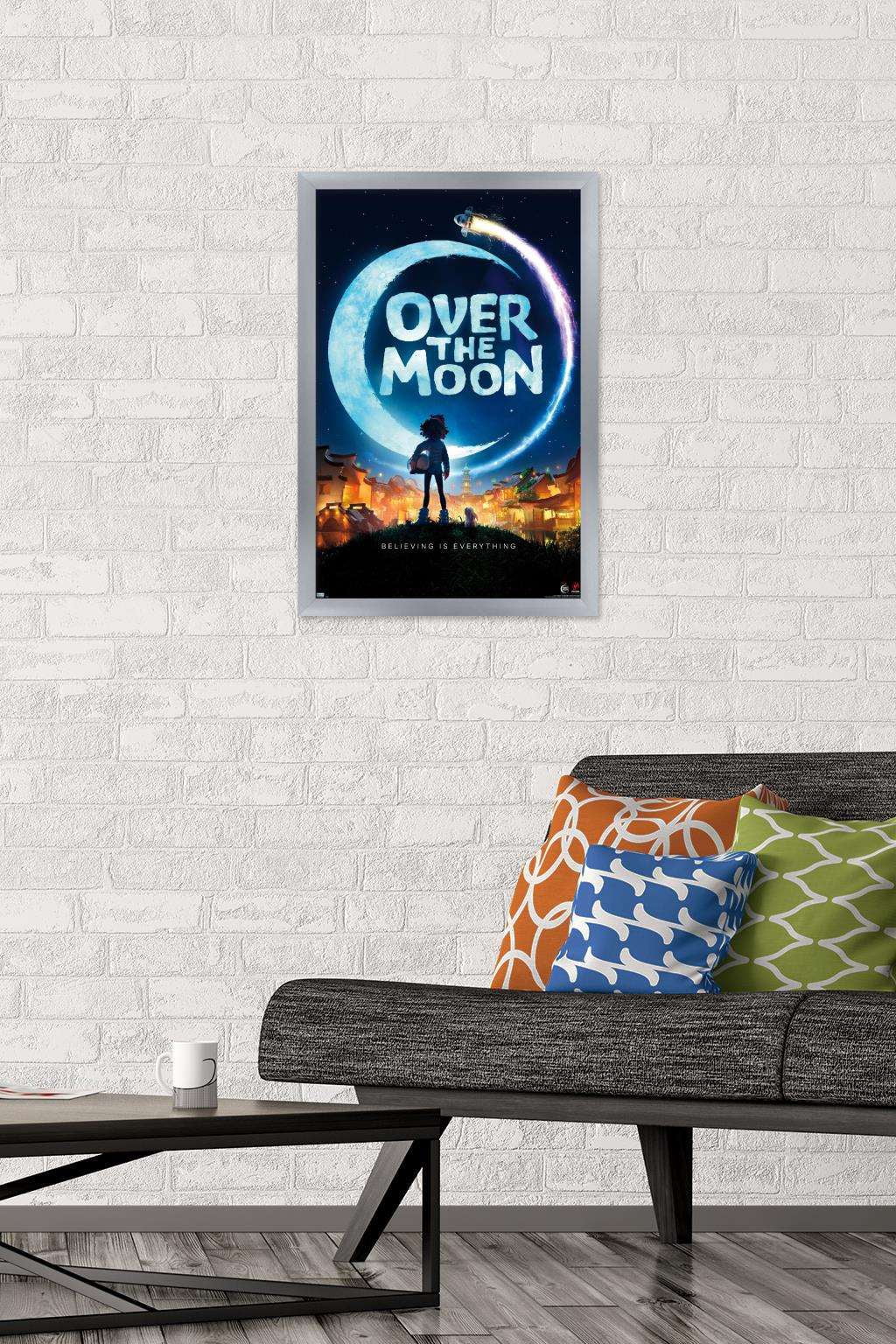 Netflix Over The Moon - CG Wall Poster, 14.725" x 22.375", Framed