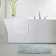 thumbnail image 2 of GHSDFBB Bath Rug for Bathroom Non Slip Bathroom Mat (20x32, Aqua) Water Absorbent Soft Microfiber Shaggy Bathroom Rug Machine Washable Bath Mat for Bathroom Thick Plush Shower Mat, 2 of 7