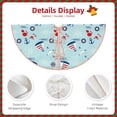 thumbnail image 5 of Kll Sailboats Anchors Christmas Tree Skirt 36",Party Decorations Farmhouse For Christmas Decorations Holiday Party, 5 of 8