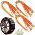 thumbnail image 2 of Snow Chains for Car Tires - Zip Tie Snow Chains & Tire Chains for Cars, 2026 Upgraded Universal Anti-Skid Traction Cables, Reusable for Trucks, SUVs, Ideal for Winter Icy & Snowy Roads, 2 of 6