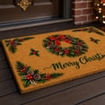 thumbnail image 4 of Dpityserensio Xmas Decor Christmas Doormat Merry Christmas Holiday Printed Door Mat No Slide Decorative Floor Mat for Front Door Entryway Home Decor, 4 of 6