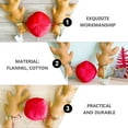 thumbnail image 5 of Homoyoyo Christmas Car Ornament with Reindeer Antlers and Nose, Festive Holiday Decor for Vehicles and Home, 5 of 6