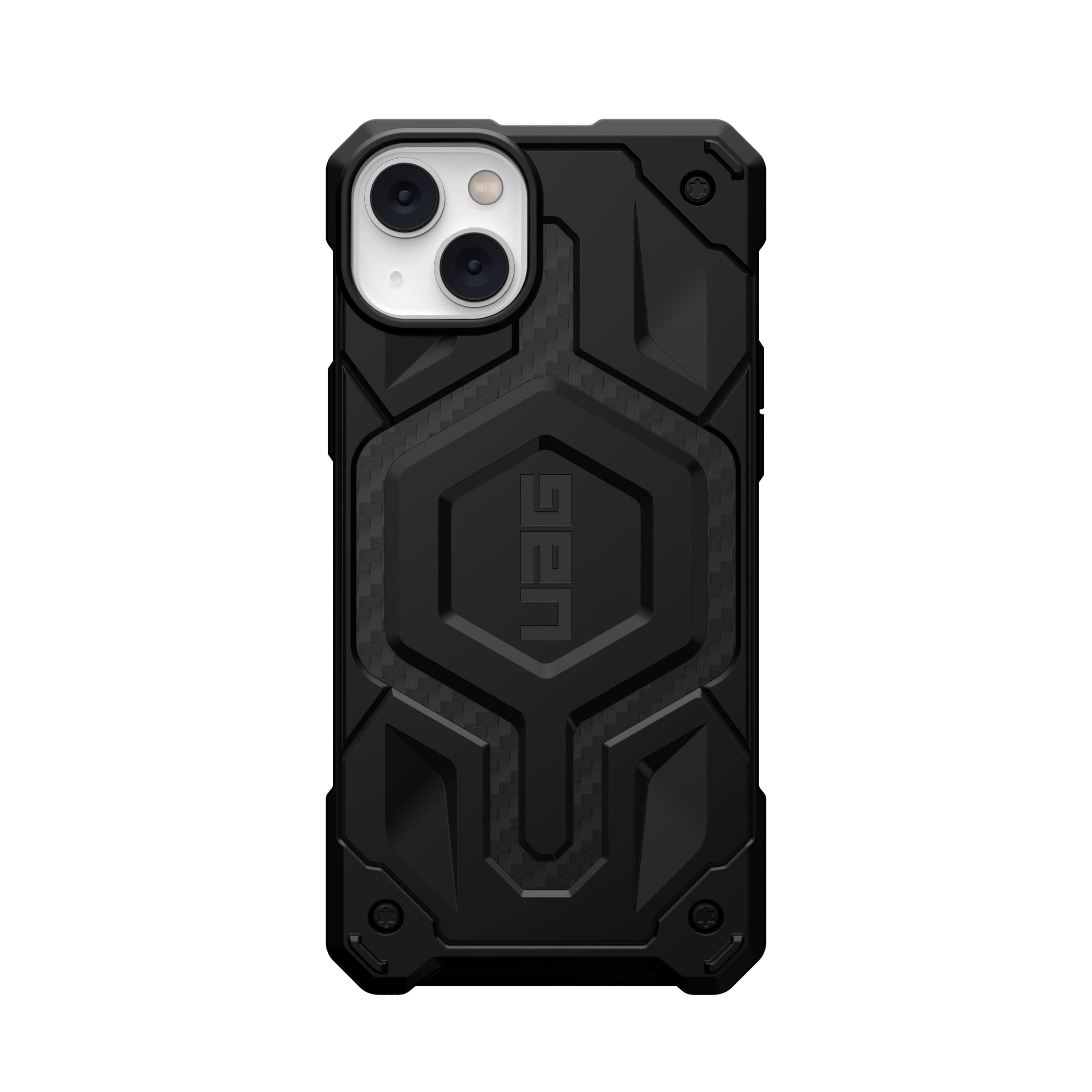 UAG iPhone 14 Plus Case Carbon Fiber 6.7" Monarch Pro Built-in Magnet Compatible with MagSafe Charging Rugged Shockproof Dropproof Premium Protective Cover