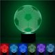thumbnail image 1 of Lámpara De Ilusión De Fútbol 3D Luz De Noche 3D Para Niños Niñas Mesa Lámpara De Escritorio 7 Cambio De Color Lámpara Decorativa Regalos Perfectos Festival De Cumpleaños Navidad Eigraketly HA020491-00, 1 of 7