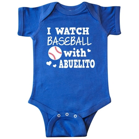 

Inktastic I Watch Baseball with My Abuelito Gift Baby Boy or Baby Girl Bodysuit