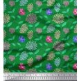 thumbnail image 1 of Soimoi Feuilles de Tissu Popeline de Coton & Imprimés en Tissu Artistique Floral par Yard 56 Pouces de Large, 1 of 1