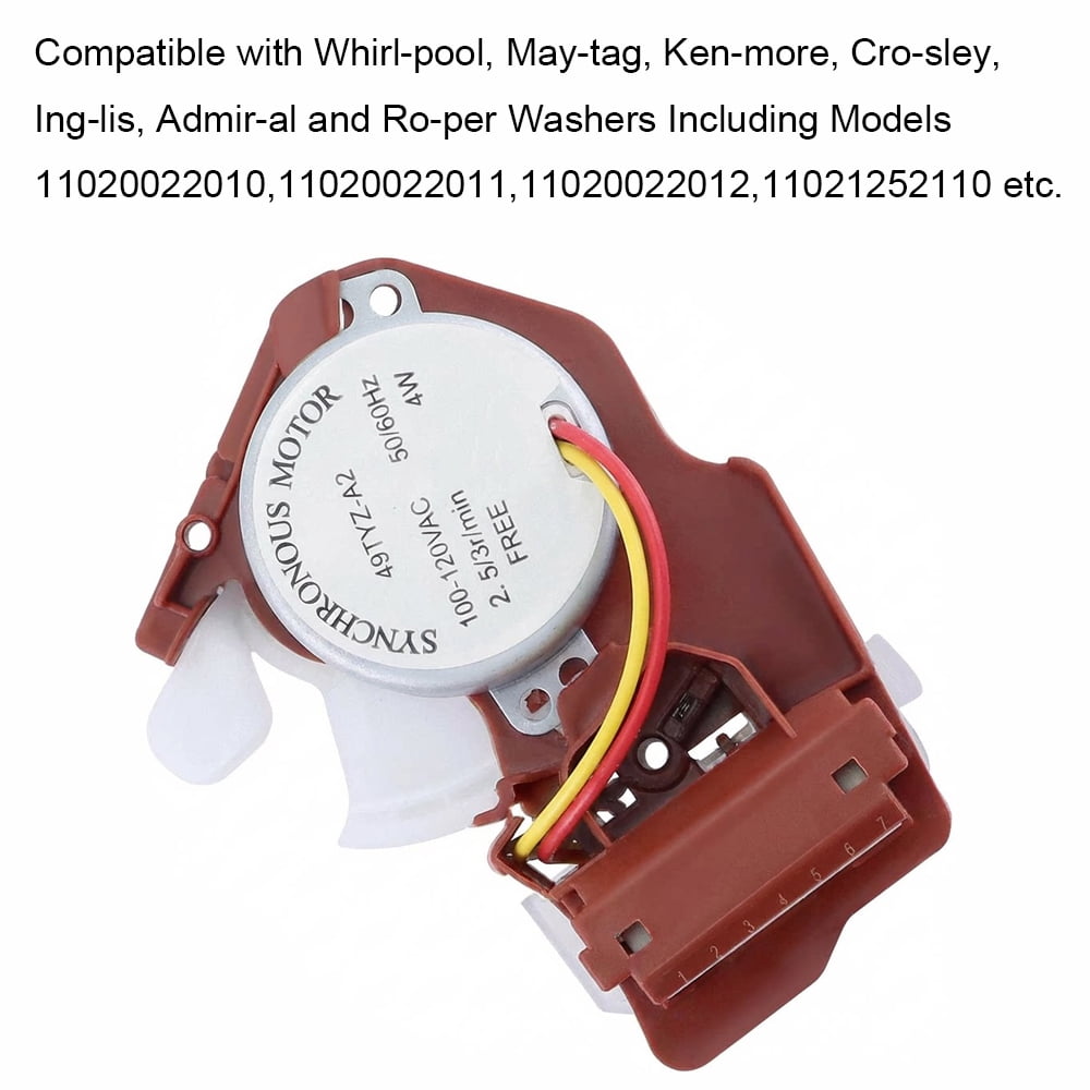 TOP-MAX W10006355 Washing Shift Actuator, Fit for Whirlpool & Kenmore, Replace AP4514409, PS2579376, 11020022010, 11020022011, 11020022012, 11021252110, 7MMVWC210YW0, 7MMVWC310YW0, 7MMVWC355DW0