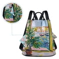 thumbnail image 5 of FORMRS Women's Travel Backpack Purse Anti-Theft Hidden Pockets Casual Shoulder Bag, Yellow Window, 5 of 7