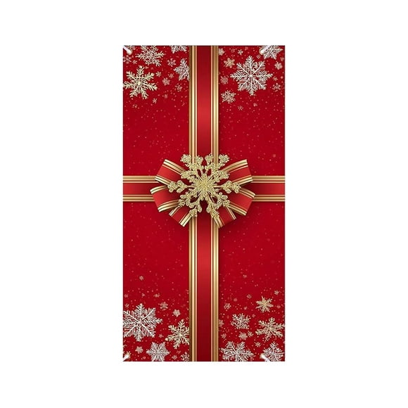 Cheapark Warm Door Cover Bow Banner - Reusable Weather-resistant Hanging Cloth Gift For Valentine's Day Party Courtyard Celebrat ion Decor