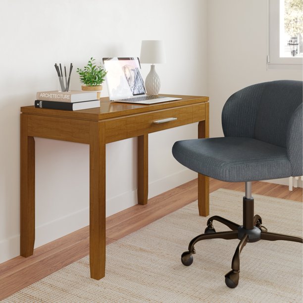 WyndenHall Essex SOLID WOOD Contemporary 42 inch Wide Home Office Desk