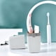 thumbnail image 1 of Estuche de viaje para cepillos de dientes con funda | Portacepillos de plástico portátil con soporte | Organiza cepillos de dientes y pasta de dientes | Colores azul, rojo y blanco, 1 of 6