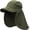 Amry Green, variant on Men Women Safari Fishing Sun Cap with Removable Flap UPF 50+ UV Protection Quick Dry Breathable Hats