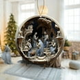 thumbnail image 7 of Luxcidy 3 Inch Christmas Nativity Scene Ornaments Christian Acrylic Ornament, Nativity Scene Christmas Tree Decorations, for Xmas Tree Holiday Winter Home Decor Religious Gift for Family, 7 of 7