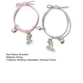 thumbnail image 5 of Soumake 2Pcs Braided Bracelets Hand Made Adjustable Fine Workmanship Elastic Dinosaur Decor Decorate Minimalism Couple Magnetic Matching Bracelets Clothing Accessory Fashion, 5 of 8