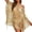 Gold, variant on Beach Sun Cover Up Summer Bikini Hollow Out Swimwear Wrap Leopard Cover Ups for Swimwear Women