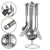 6 PCS Stainless Steel Utensils Cooking Heavy Kitchen Supplies
