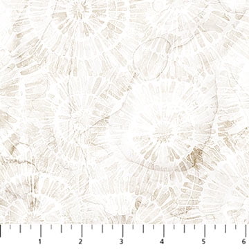 Cotton Sea Breeze Cream Sand Dollar Beach Northcott Cotton Fabric Print by the Yard (DP27102-11)