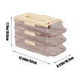 thumbnail image 3 of Fiudx Ofertas de la semana Organizador rodante para puerta de refrigerador, organizador portátil apilable para refrigerador, organizador doble de cocina, 3 of 6