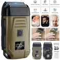 thumbnail image 2 of DEBGFS Men's USB Electric Shaver Trimmer Razor Rechargeable Hair Beard Shaving Machine,Green, 2 of 10