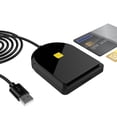 thumbnail image 2 of Tarjeta inteligente CAC Lector de tarjetas portátil DOD CAC USB USB2.0 SIM SD TF para tarjeta de chip de oficina de correos de banco, 2 of 3