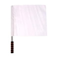 thumbnail image 1 of Bandera de árbitro Bandera de mano Mango de esponja Bandera de señal Bandera de seguridad de tráfico para fútbol Entrenamiento de baloncesto Juegos en Blanco shamjiam Bandera de árbitro, 1 of 8
