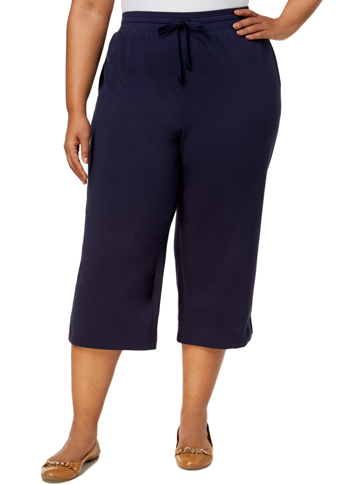 Karen Scott Sport Womens Plus Yoga 