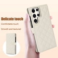 thumbnail image 3 of Case Wallet for Samsung Galaxy S23 Ultra, [Wristlet & Crossbody Strap] RFID Blocking 5 Card Slots Stand [Shockproof TPU Shell] PU Leather Magnetic Flip Cover Compatible with S23 Ultra, White, 3 of 9