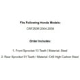 thumbnail image 2 of Front & Rear Sprockets Kit for Honda CRF250R 2004 2005 2006 2007 2008 2009, 2 of 2
