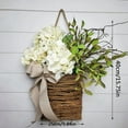 thumbnail image 4 of Wildflower Door Hanging Basket Wreath - Farmhouse Spring Artificial Flowers, Spring Welcome Sign for Front Door, Wedding Home Decor, 4 of 5