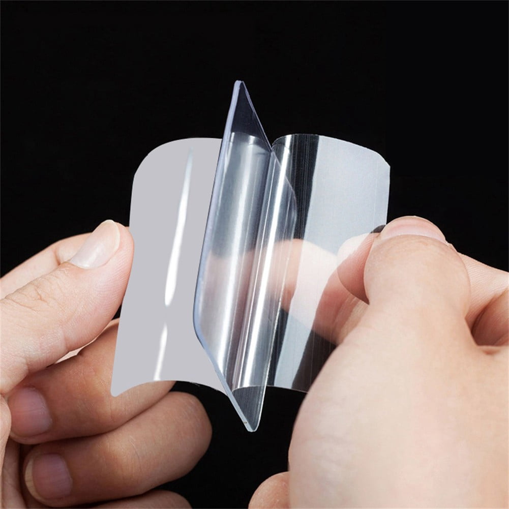 Geege 50Pcs Square Nano Double-Sided Transparent Tape Sticker, Removable Heavy Duty Clear Mounting Tape for Wall Hanging,2.4x2.4inch