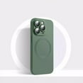 thumbnail image 1 of For Apple iPhone 16 Pro Max Magnetic Case with HaloLock Shockproof Protective Silicone Cover - Green, 1 of 5