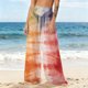 thumbnail image 5 of Pantalones de Pierna Ancha de las Mujeres de Gasa Ligera Protección Solar Cubierta de la Playa Estilo Bohemio Impreso Traje de Pantalones de las Mujeres, 5 of 7