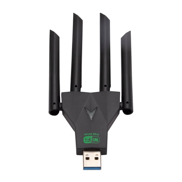 Receptor inalámbrico Dongle Wi-Fi 1300Mbps Dual Band 2.4/5.8GHz USB 3.0 para PC